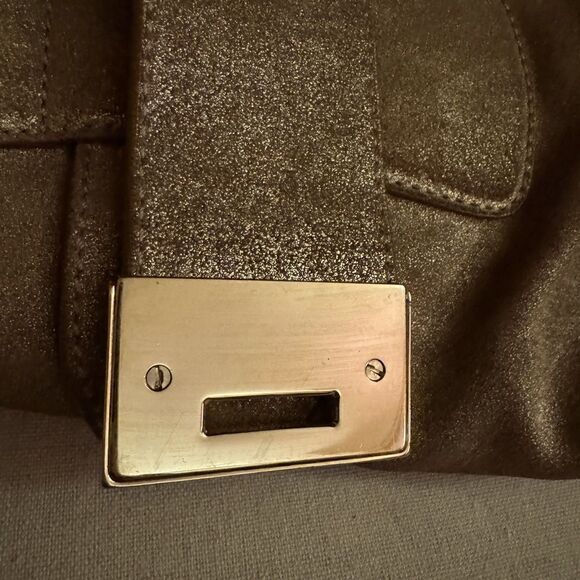 Jimmy Choo Brushed Gold Suede Ramona Tote Bag - Vintage 2010 - Picture 10 of 16